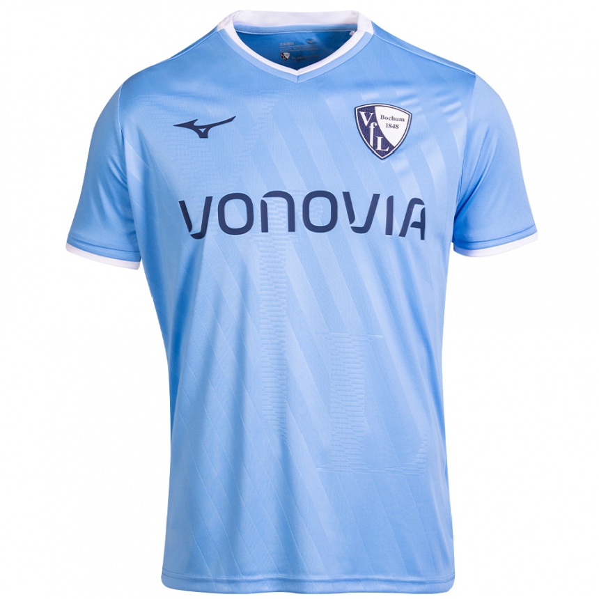 Kids Football Samuel Bamba #18 Sky Blue Away Jersey 2024/25 T-Shirt