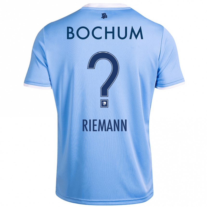 Kids Football Manuel Riemann #0 Sky Blue Away Jersey 2024/25 T-Shirt