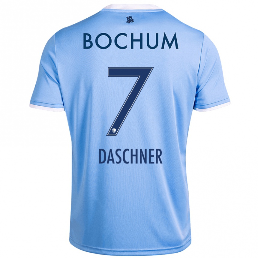 Kids Football Lukas Daschner #7 Sky Blue Away Jersey 2024/25 T-Shirt