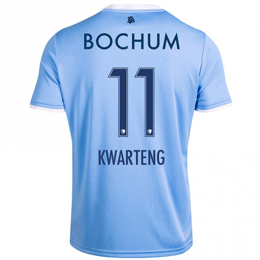 Kids Football Moritz-Broni Kwarteng #11 Sky Blue Away Jersey 2024/25 T-Shirt