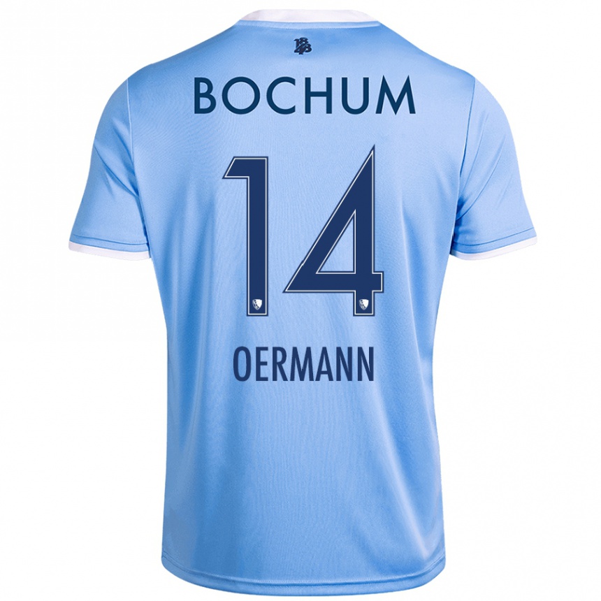 Kids Football Tim Oermann #14 Sky Blue Away Jersey 2024/25 T-Shirt