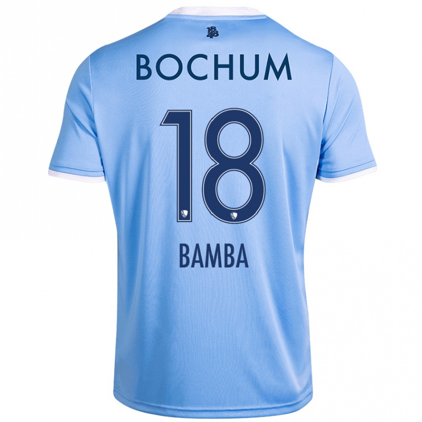 Kids Football Samuel Bamba #18 Sky Blue Away Jersey 2024/25 T-Shirt