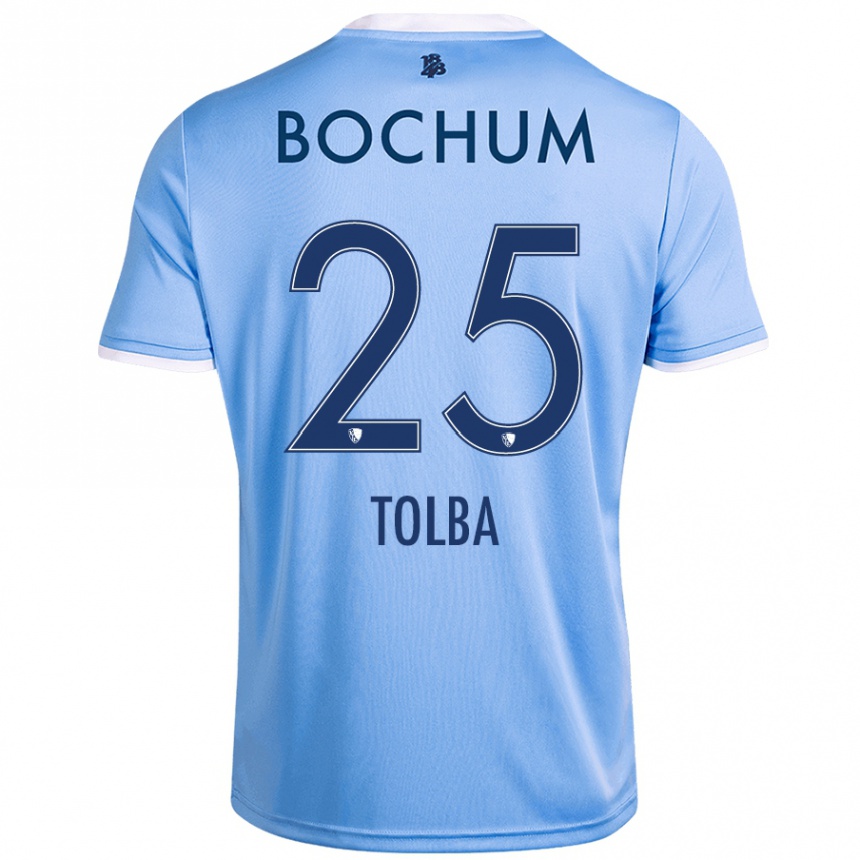 Kids Football Mohammed Tolba #25 Sky Blue Away Jersey 2024/25 T-Shirt