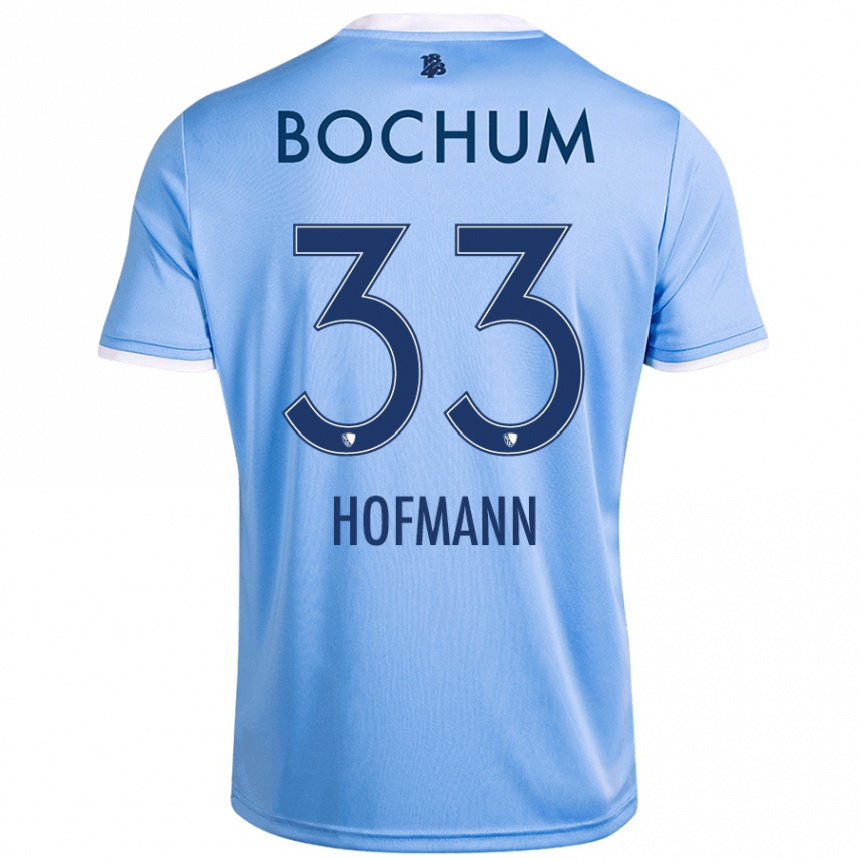 Kids Football Philipp Hofmann #33 Sky Blue Away Jersey 2024/25 T-Shirt