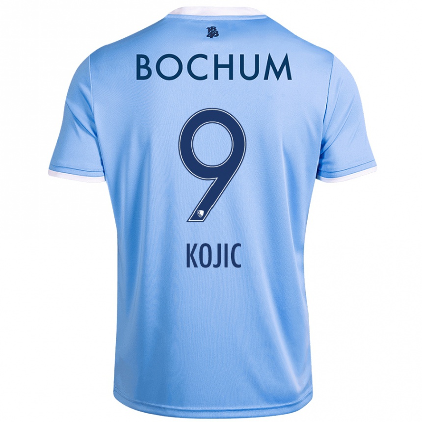 Kids Football Semin Kojic #9 Sky Blue Away Jersey 2024/25 T-Shirt