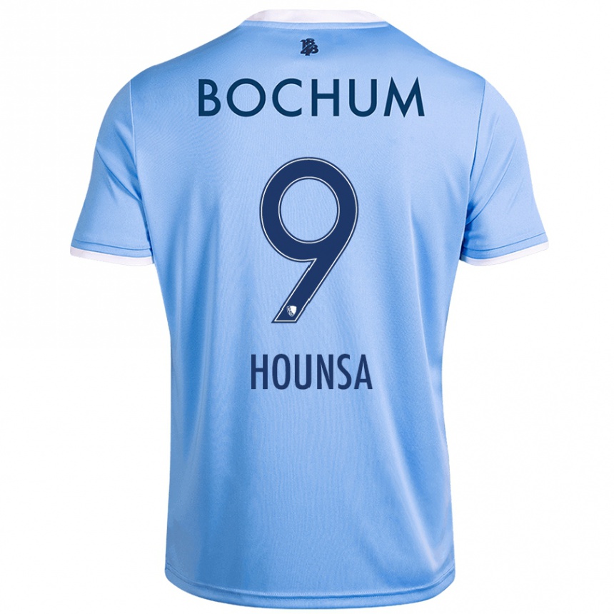 Kids Football Eligius Hounsa #9 Sky Blue Away Jersey 2024/25 T-Shirt