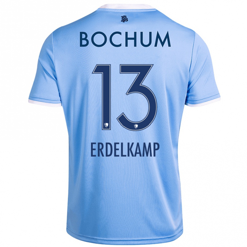 Kids Football Luca Erdelkamp #13 Sky Blue Away Jersey 2024/25 T-Shirt