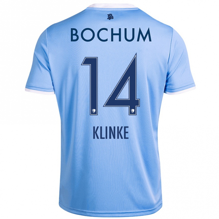 Kids Football Niklas Klinke #14 Sky Blue Away Jersey 2024/25 T-Shirt