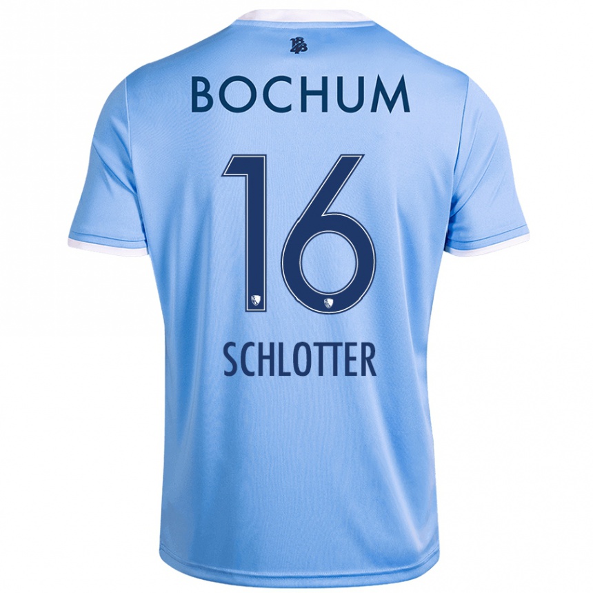 Kids Football Joel Schlotter #16 Sky Blue Away Jersey 2024/25 T-Shirt