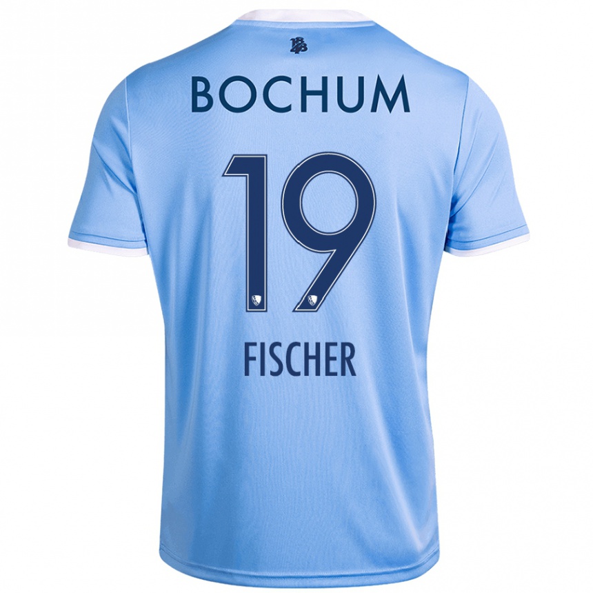 Kids Football Desmond Fischer #19 Sky Blue Away Jersey 2024/25 T-Shirt