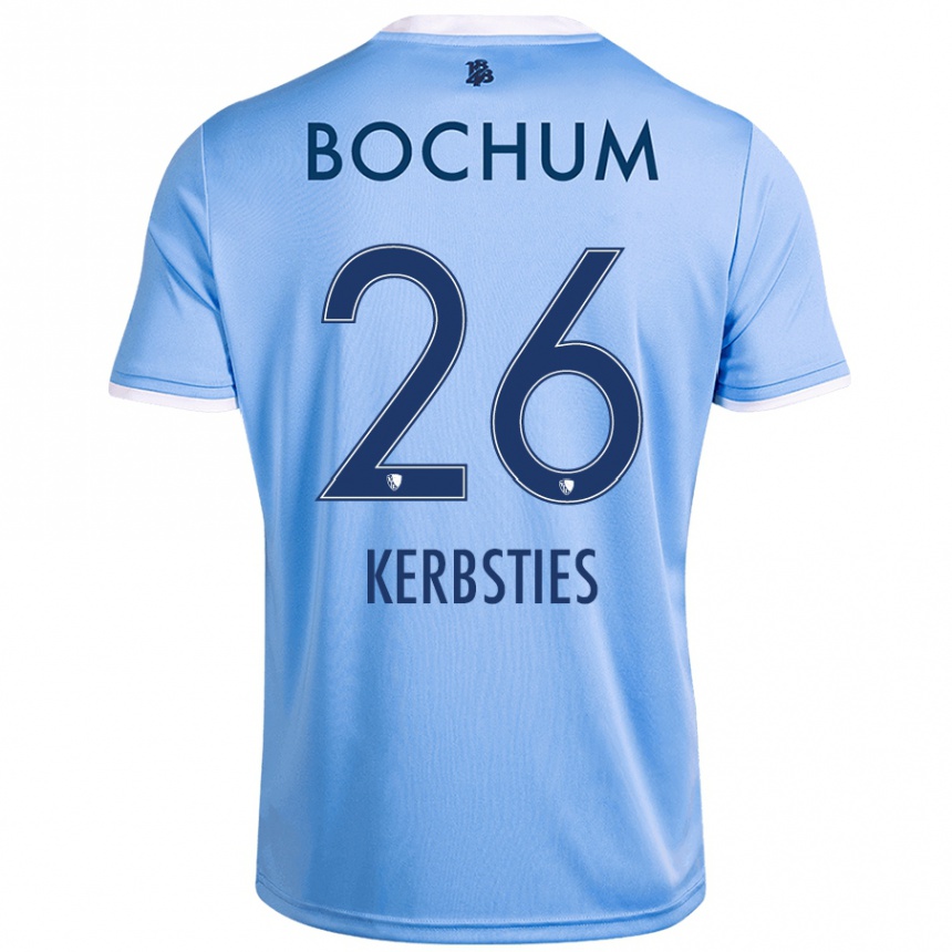 Kids Football Keanu Kerbsties #26 Sky Blue Away Jersey 2024/25 T-Shirt