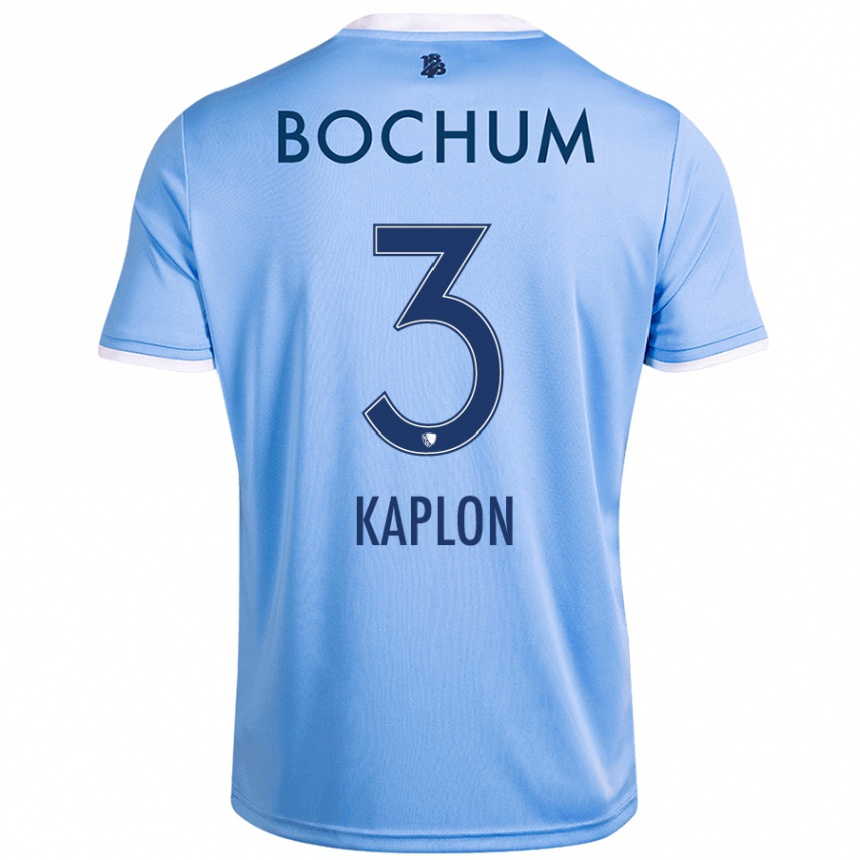 Kids Football Frauke Kaplon #3 Sky Blue Away Jersey 2024/25 T-Shirt