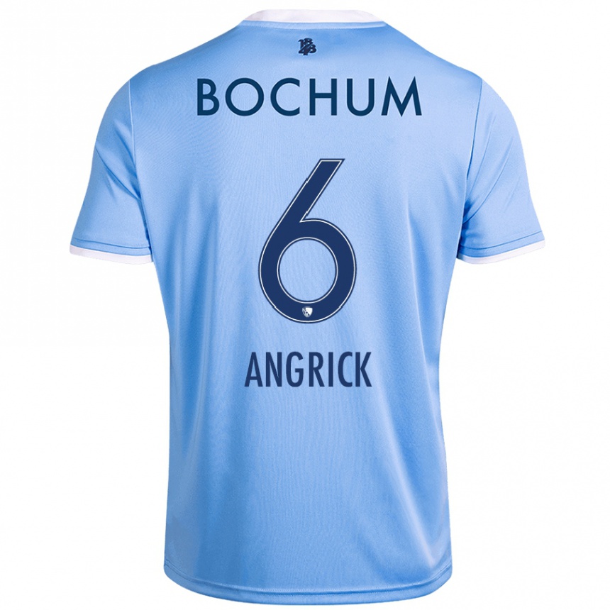 Kids Football Janine Angrick #6 Sky Blue Away Jersey 2024/25 T-Shirt