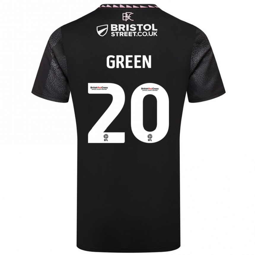 Kids Football Etienne Green #20 Black Away Jersey 2024/25 T-Shirt