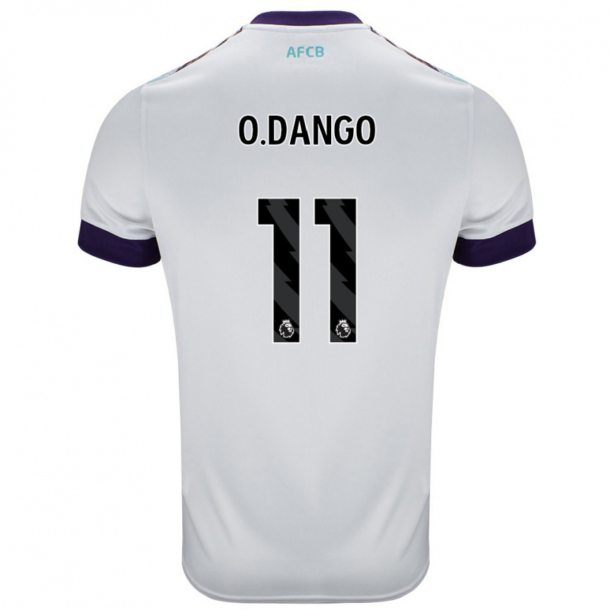 Kids Football Dango Ouattara #11 White Green Purple Away Jersey 2024/25 T-Shirt