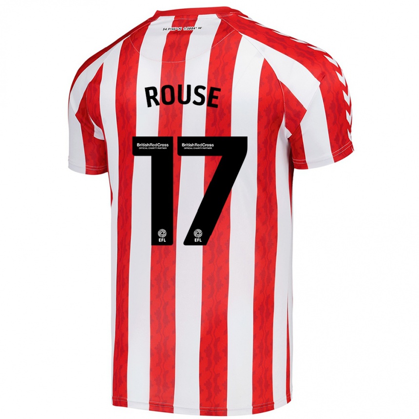 Men Football Mollie Rouse #17 Red White Home Jersey 2024/25 T-Shirt