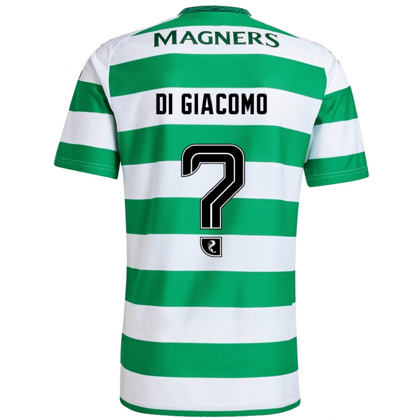 Men Football Rocco Di Giacomo #0 Green White Home Jersey 2024/25 T-Shirt