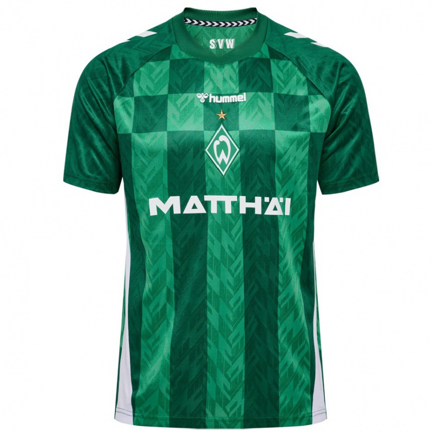 Men Football Justus Mahlmann #22 Green Home Jersey 2024/25 T-Shirt