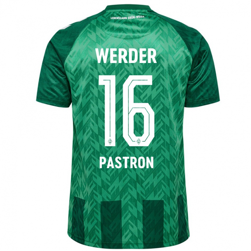 Men Football Alvin Pastron #16 Green Home Jersey 2024/25 T-Shirt