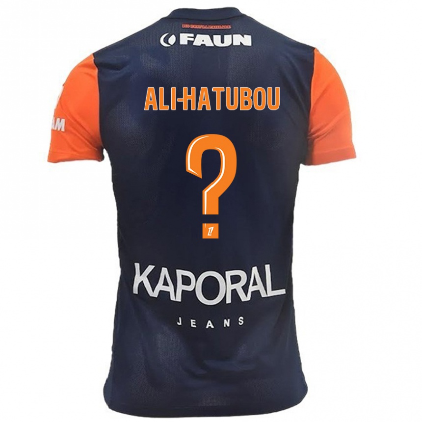 Men Football Fayad Ali-Hatubou #0 Navy Blue Orange Home Jersey 2024/25 T-Shirt