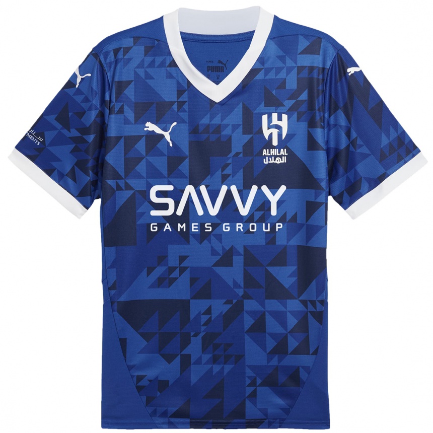 Men Football Sergej Milinkovic-Savic #22 Dark Blue White Home Jersey 2024/25 T-Shirt