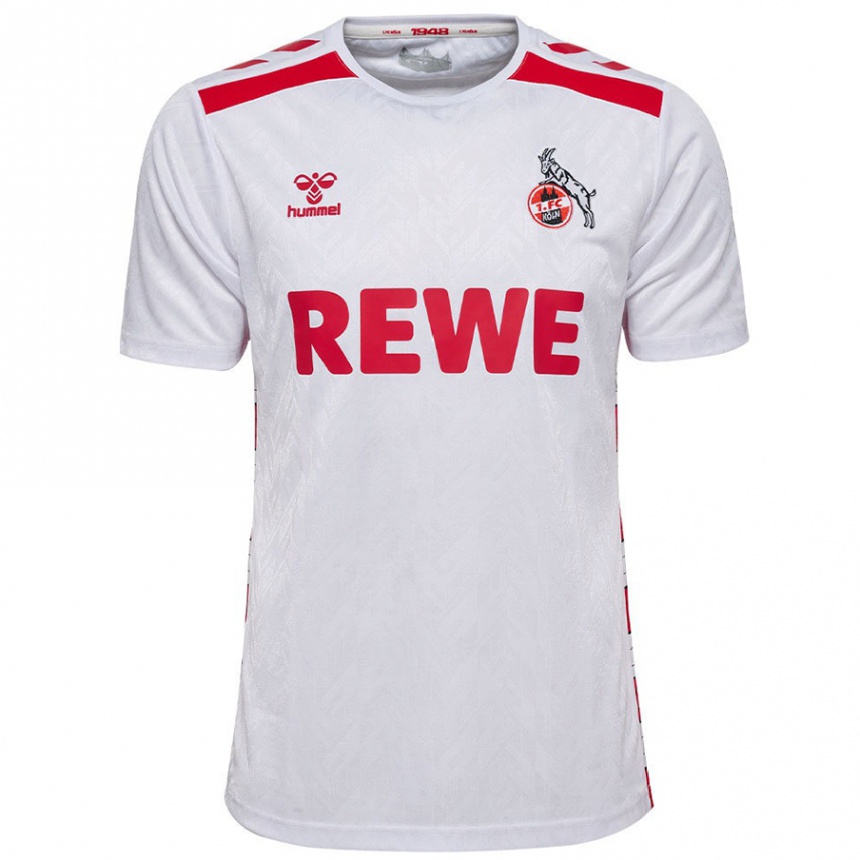 Men Football Georg Strauch #18 White Red Home Jersey 2024/25 T-Shirt