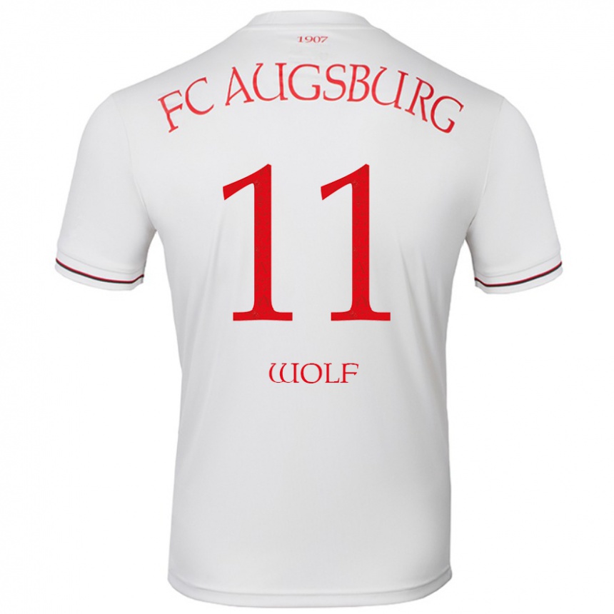 Men Football Marius Wolf #11 White Home Jersey 2024/25 T-Shirt