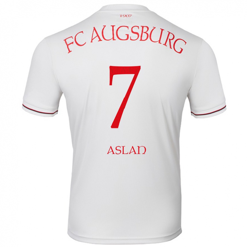 Men Football Berkay Aslan #7 White Home Jersey 2024/25 T-Shirt