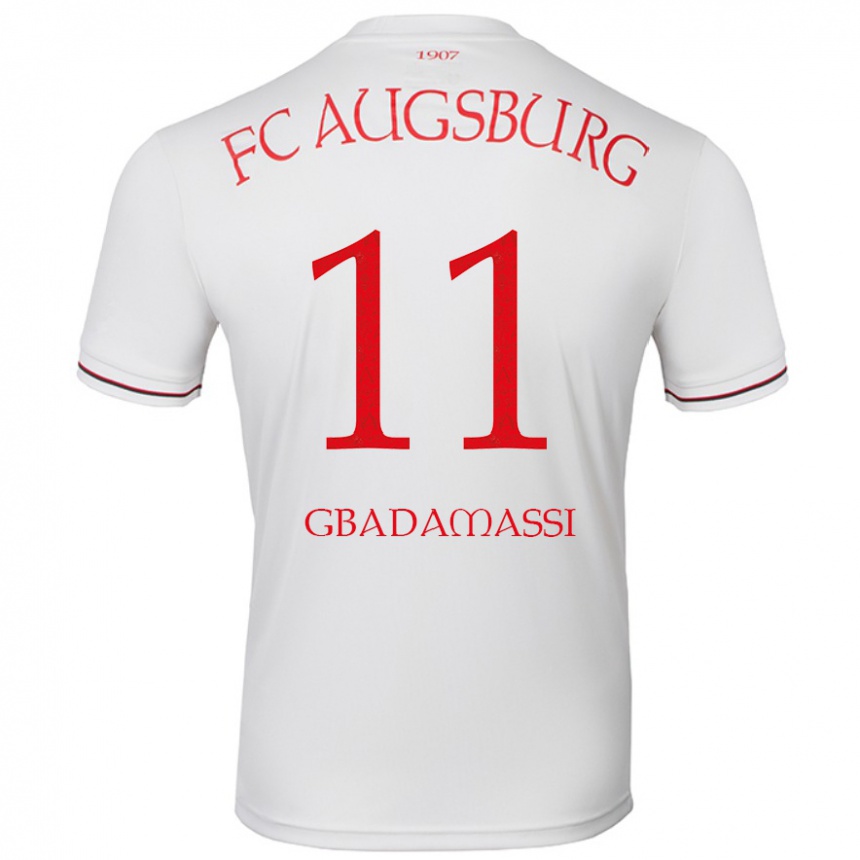 Men Football Rayane Gbadamassi #11 White Home Jersey 2024/25 T-Shirt