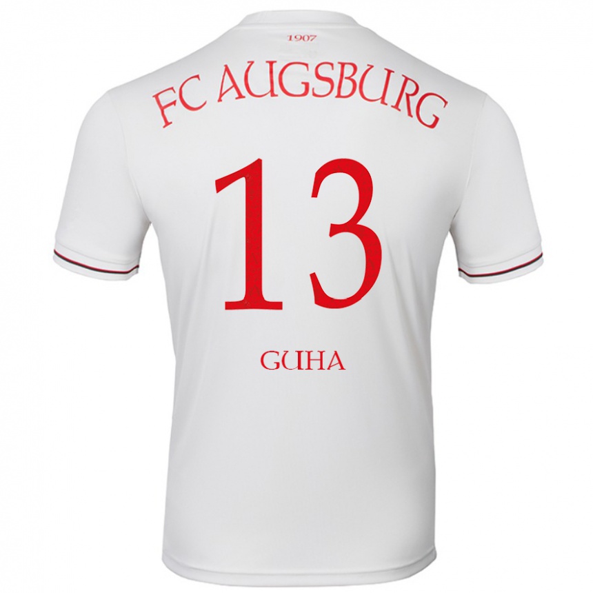 Men Football Felix Guha #13 White Home Jersey 2024/25 T-Shirt