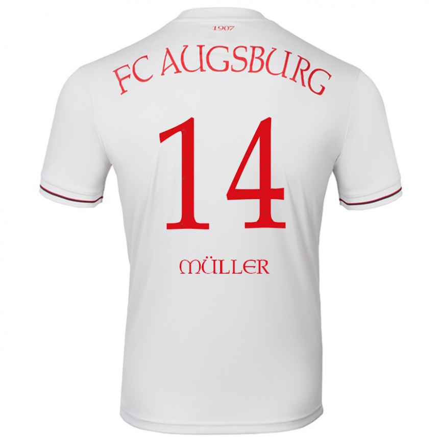 Men Football Mato Müller #14 White Home Jersey 2024/25 T-Shirt