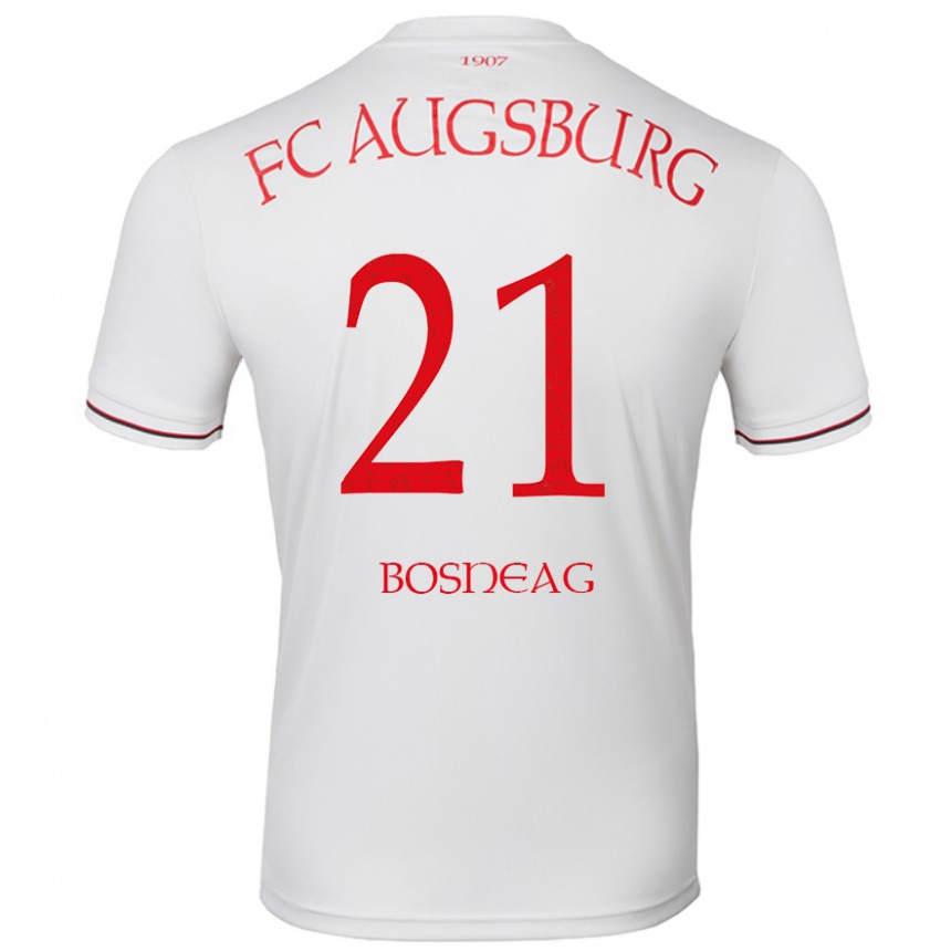 Men Football Ioan Boșneag #21 White Home Jersey 2024/25 T-Shirt