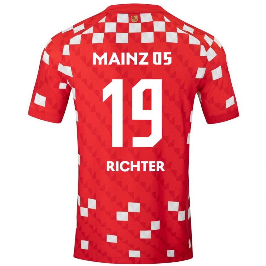 Men Football Marc Richter #19 White Red Home Jersey 2024/25 T-Shirt