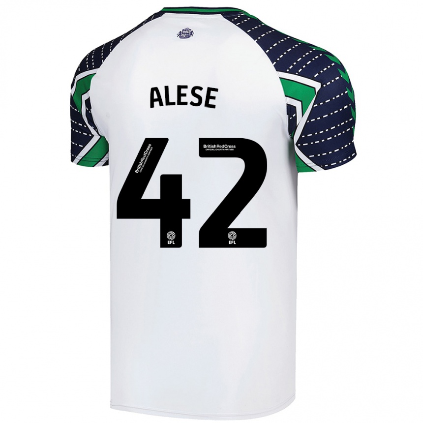 Men Football Aji Alese #42 White Away Jersey 2024/25 T-Shirt