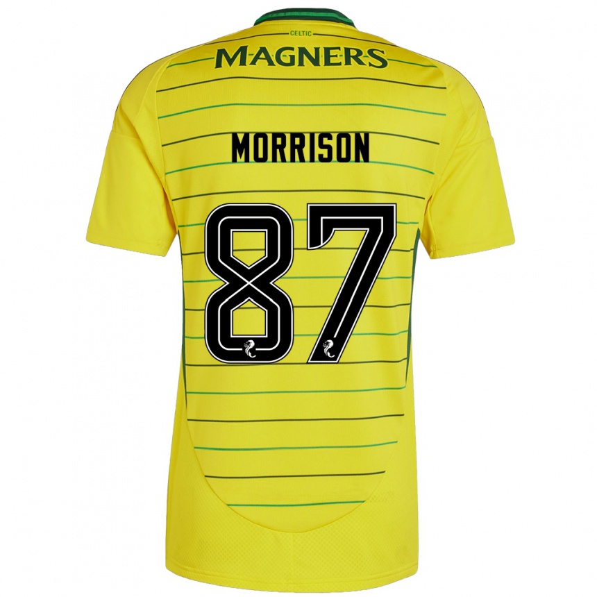 Men Football Joe Morrison #87 Yellow Away Jersey 2024/25 T-Shirt