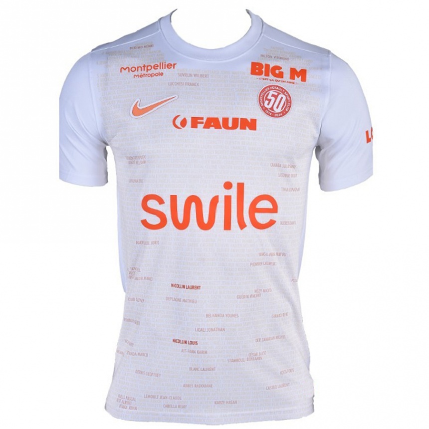 Men Football Your Name #0 White Away Jersey 2024/25 T-Shirt