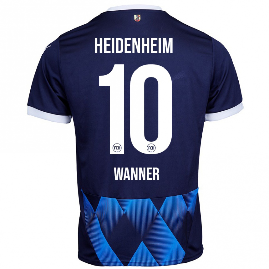 Men Football Paul Wanner #10 Dark Navy Blue Away Jersey 2024/25 T-Shirt