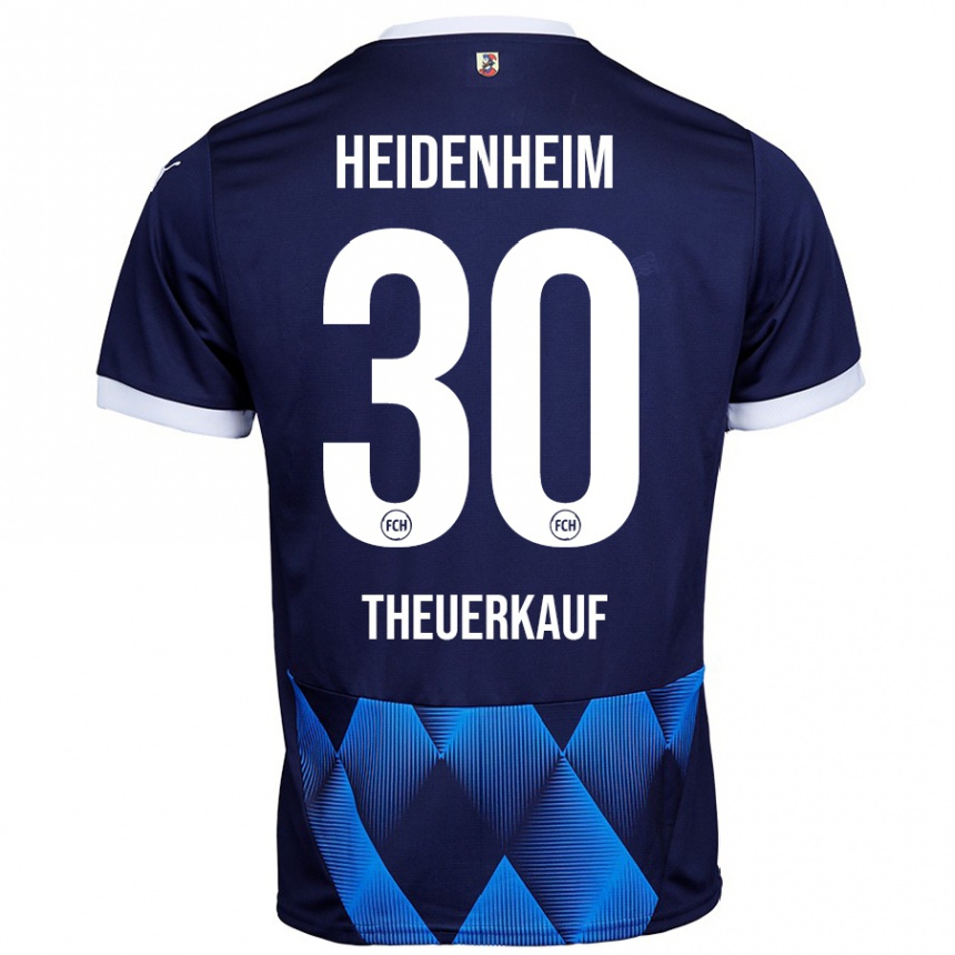 Men Football Norman Theuerkauf #30 Dark Navy Blue Away Jersey 2024/25 T-Shirt