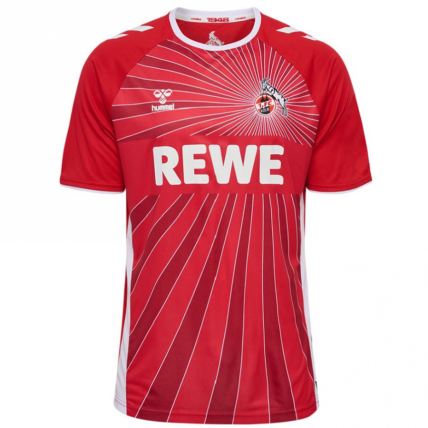 Men Football Timo Schmitz #0 Red White Away Jersey 2024/25 T-Shirt