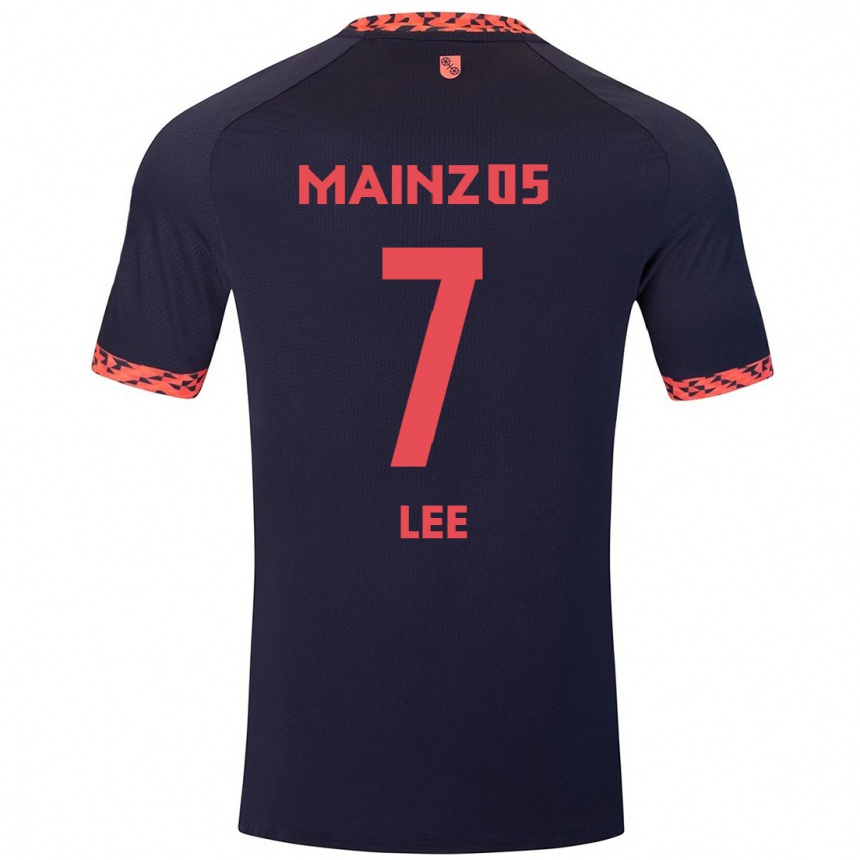 Men Football Jae-Sung Lee #7 Blue Coral Red Away Jersey 2024/25 T-Shirt