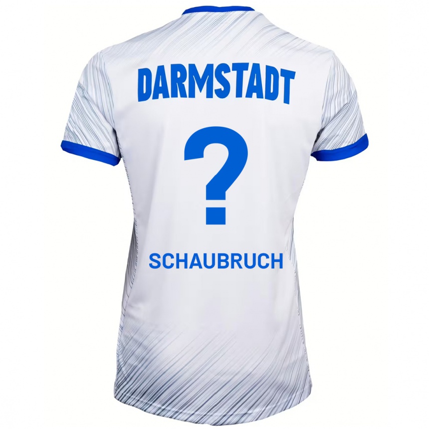 Men Football Julian Schaubruch #0 White Blue Away Jersey 2024/25 T-Shirt