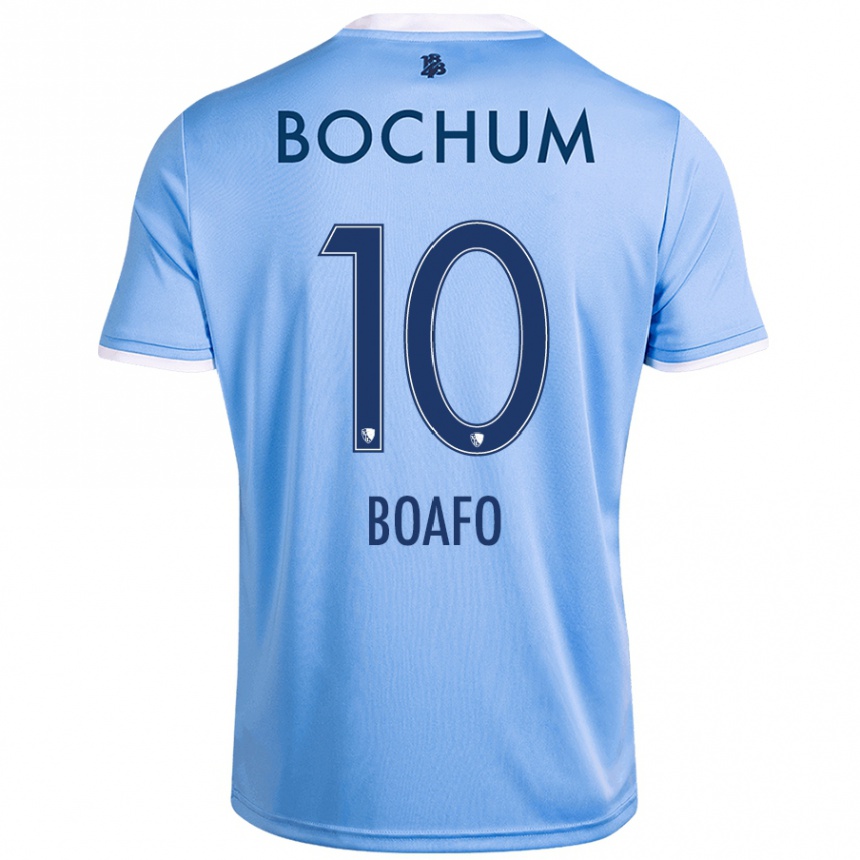 Men Football Divine Boafo #10 Sky Blue Away Jersey 2024/25 T-Shirt