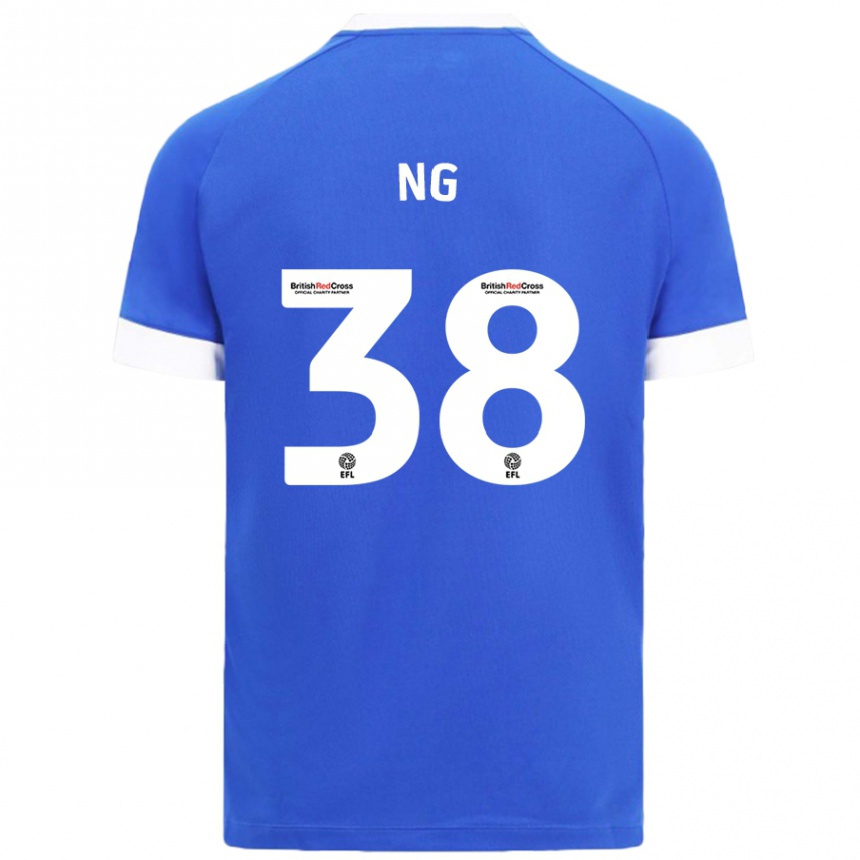 Women Football Perry Ng #38 Sky Blue Home Jersey 2024/25 T-Shirt