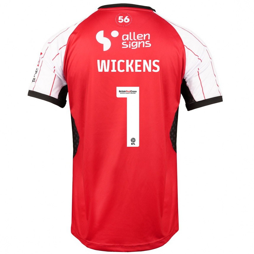 Women Football George Wickens #1 White Home Jersey 2024/25 T-Shirt