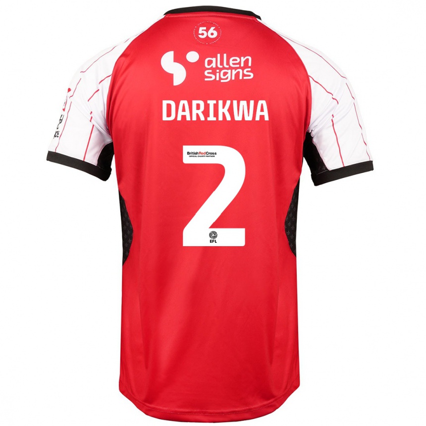 Women Football Tendayi Darikwa #2 White Home Jersey 2024/25 T-Shirt