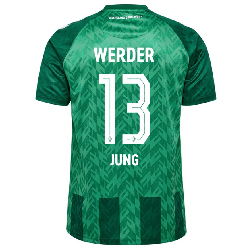 Women Football Seong-Hyeon Jung #13 Green Home Jersey 2024/25 T-Shirt