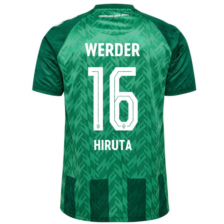 Women Football Ikumi Hiruta #16 Green Home Jersey 2024/25 T-Shirt