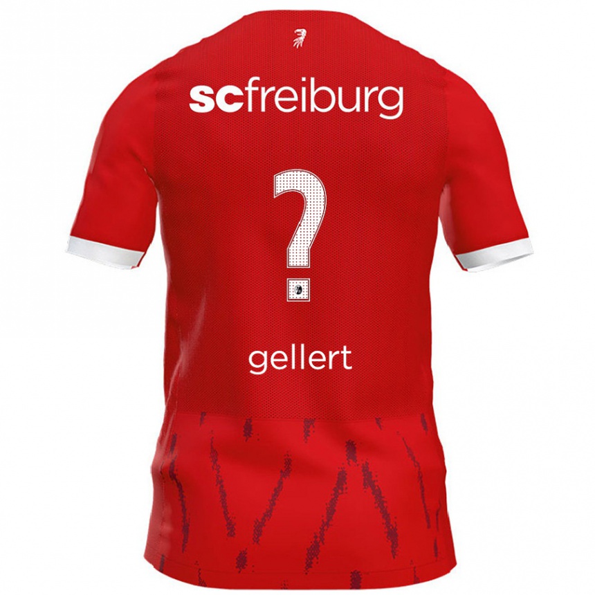 Women Football Fabian Gellert #0 Red Home Jersey 2024/25 T-Shirt