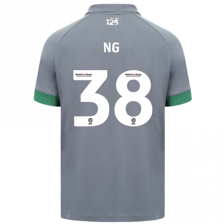 Women Football Perry Ng #38 Dark Gray Away Jersey 2024/25 T-Shirt