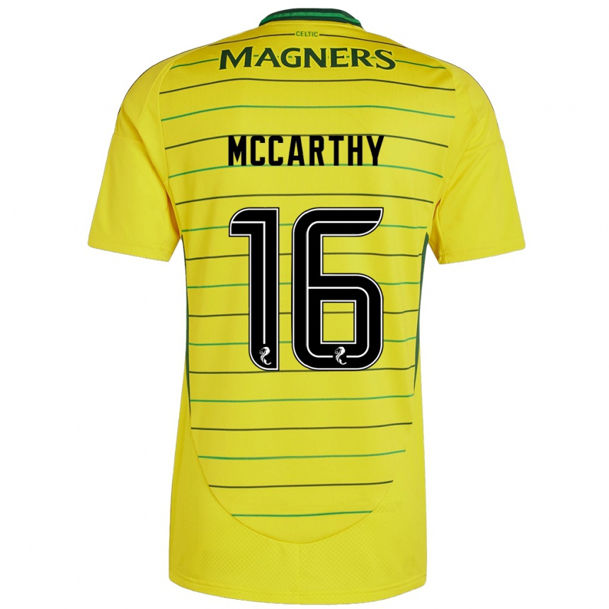 Women Football James Mccarthy #16 Yellow Away Jersey 2024/25 T-Shirt